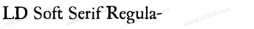 LD Soft Serif Regula字体转换